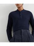 Brunello Cucinelli рубашка поло с длинными рукавами, синий - фото 6