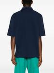 Marni рубашка поло с логотипом, синий - фото 4