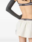 Miu Miu юбка мини из джерси, белый - фото 4