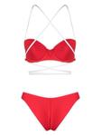 Noire Swimwear бикини с топом-балконет, красный - фото 2