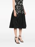 Gemy Maalouf юбка с узором шеврон, черный - фото 3