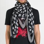 Alexander McQueen Шарф с черепами - фото 4