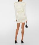 Мини-платье с драпировкой Magda Butrym, бежевый - фото 3