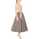 Юбка Alaïa с баской и сборками Alaia, серый - фото 5