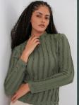 Bigdart Блузка в оливковом цвете - фото 3