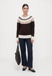 Джемпер Vero Moda Petite VMSIMONE NORDIC , Chocolate Torte/Silver Mink/Birch/Dark Brown - фото 2