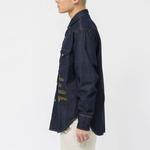 Джимовая рубашка в стиле вестерн HUMAN MADE, индиго - фото 7