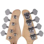 Электрогитара Ozici Exquisite Burning Fire в стиле баса, золотая - фото 4