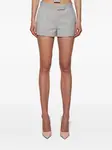 Шерстяные мини-шорты Alex Perry, серый - фото 3
