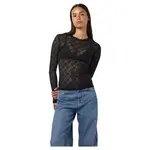 Лонгслив Noisy May Judith Lace, черный - фото 4