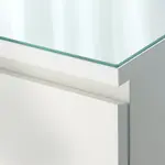 Стеклянная столешница, белая, 40x48 см, MALM IKEA - фото 2