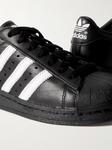 Кожаные кроссовки Superstar 82 ADIDAS ORIGINALS, черный - фото
