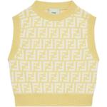 Детский свитер FENDI, желтый - фото 3