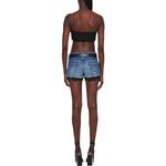 Шорты женские Miu Miu с подкладкой, синий - фото 3