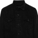 Джинсовая куртка унисекс черная Balenciaga, черный - фото 7