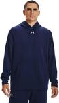 Толстовка Under Armour Men's Hustle Fleece, Midnight Navy/White - фото