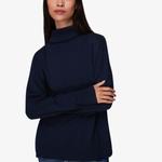 Кашемировый джемпер с высоким воротником Whistles, темно-синий - фото 3