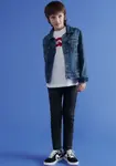 Детская джинсовая куртка Levi's "TRUCKER JACKET", для МАЛЬЧИКОВ Levi'S Kids, синий - фото 16