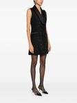 Max Mara платье мини с пайетками, черный - фото 3