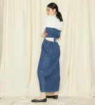 Джинсовая юбка Lee Multi-Way со съемным бюстье, цвет Medium Blue - фото 5