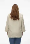 Блейзер вмдинна Vero Moda Curve, Oatmeal - фото 3