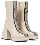 Кожаные ботильоны Bulla Corta Nodaleto, Python Mix - фото