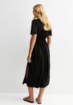Платье New Look LACE TRIM BUTTON THROUGH MIDI, Black - фото 2