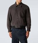 Замшевый блузон Frame, Old Black - фото 3