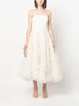 Платье миди с оборками Ana Radu, белый - фото 2