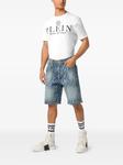 Philipp Plein джинсовые шорты с логотипом, синий - фото 2