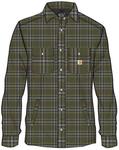 Фланелевая рубашка на подкладке из шерпы Carhartt, зеленый - фото