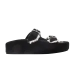 Сандалии MM6 Maison Margiela Wmns Shearling Sandal Black, черный - фото