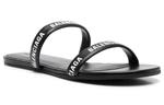 Тапочки logo sandals 'calf black' Balenciaga, черный - фото 2