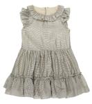 Платье Bonheur в мелкую клетку Bonpoint, серый - фото