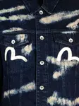 Джинсовая куртка на пуговицах Evisu, синий - фото 3
