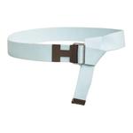 HERMES Кожаный ремень мужской Blue 4cm - фото