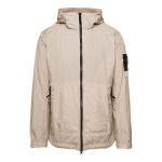 Куртка crinkle reps hooded jacket 'dove grey' Stone Island, бежевый - фото