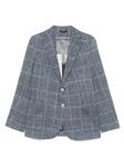 Клетчатый блейзер Circolo 1901, синий - фото