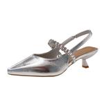 CAOT Серебряные лодочки на каблуке 5 см, цвет Silver 5cm - фото 4