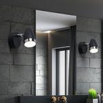 Комплект из 2 светодиодных бра, антрацит, подвижное пятно, Ш 13,5 см etc-shop, серый - фото 2