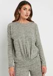 Джемпер SOFT TOUCH PLEATED Long Tall Sally, серый - фото