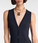 Рибленое платье миди Vince, Coastal - фото 4