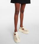 Рыбацкие платформенные сандалии Miu Miu, Avorio - фото 4