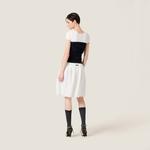 Шерстяной свитер с вырезом-лодочкой Miu Miu, синий - фото 2