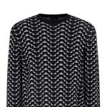 Свитер Eagle jacquard EMPORIO ARMANI, синий - фото 5