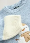 Джемпер Next, Blue/Ecru Snowman - фото 4