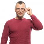 Серые мужские оправа для очков Sandro - фото 4