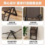 Складное кресло-шезлонг из искусственного ротанга с регулируемой спинкой и подголовником - фото 9