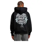 Худи Mister Tee Peace&Love Ultra Heavy Oversize, черный - фото 2