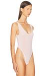 Облегающий боди с топом Wardrobe.Nyc, Blush - фото 3